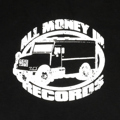 All Money Records Vintage T-Shirt - Black/White - Graphic Detail