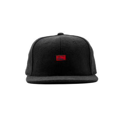 TMC Flag Limited Edition Snapback - Wool Black - Front