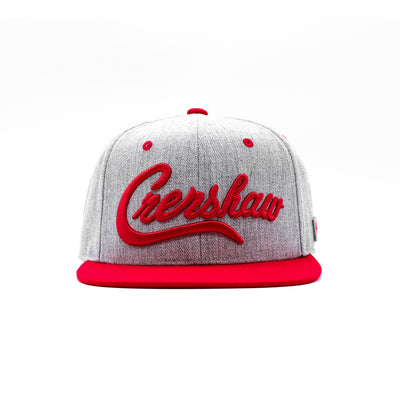 Crenshaw Limited Edition Snapback - Gray/Red [Two-Tone] - Front