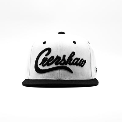 Crenshaw Limited Edition Snapback - White/Black [Two-Tone] - Front