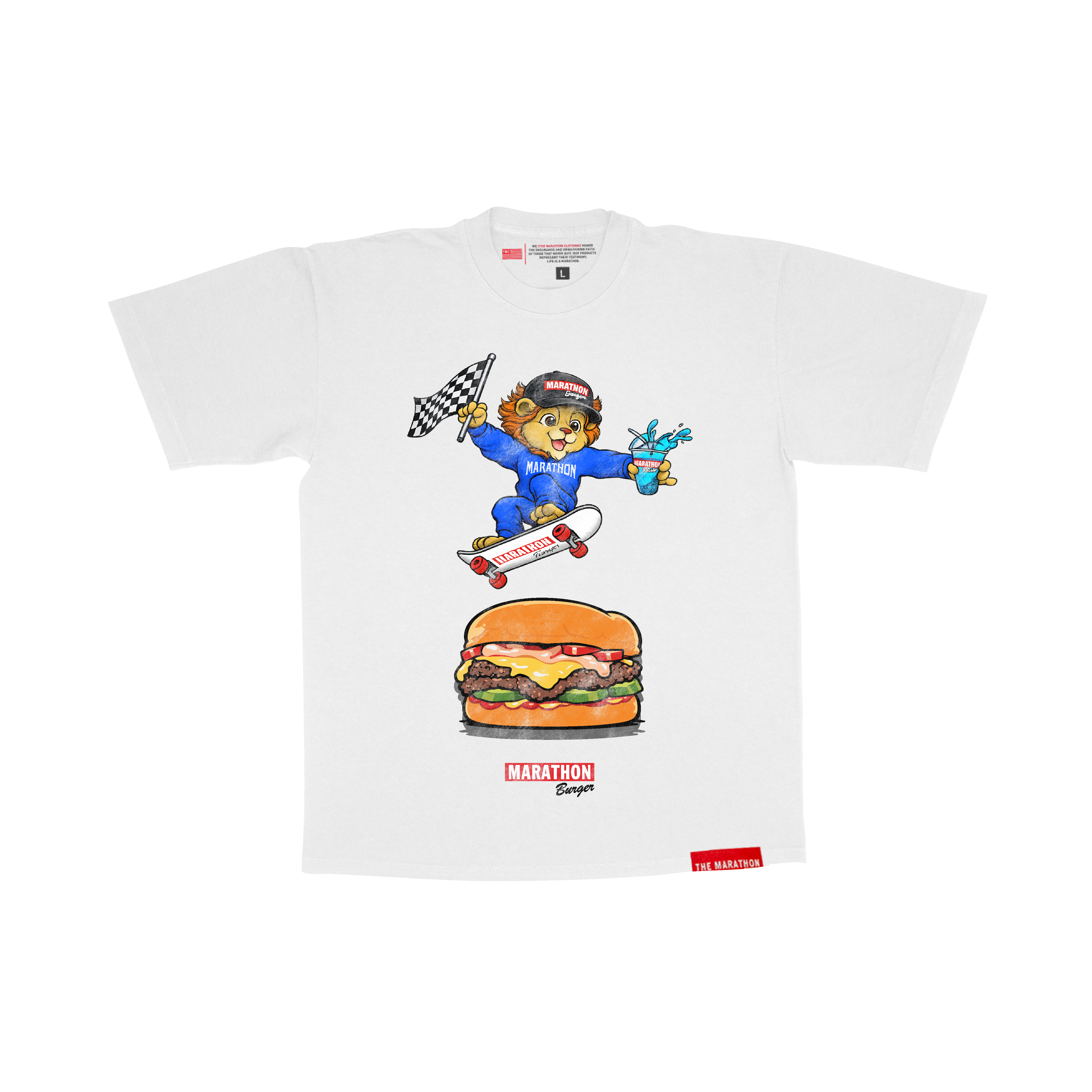 T-shirt Blanc Adrenalina Marathon World Tour 2011 – Taille L – État Correct