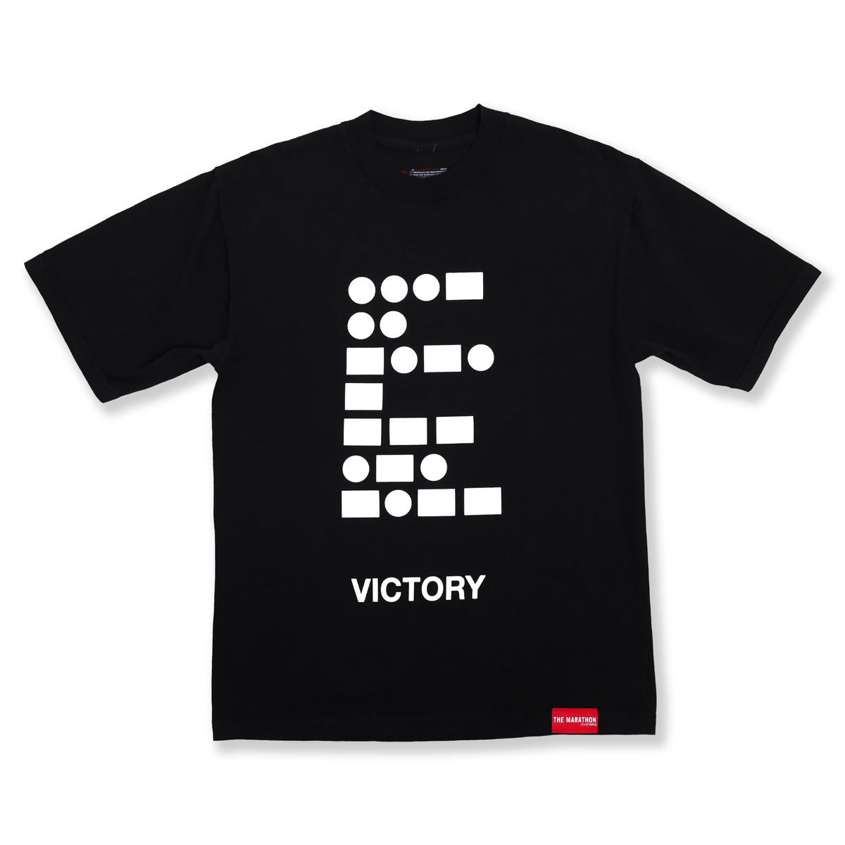 Morse Code Victory T-Shirt - Black – The Marathon Clothing