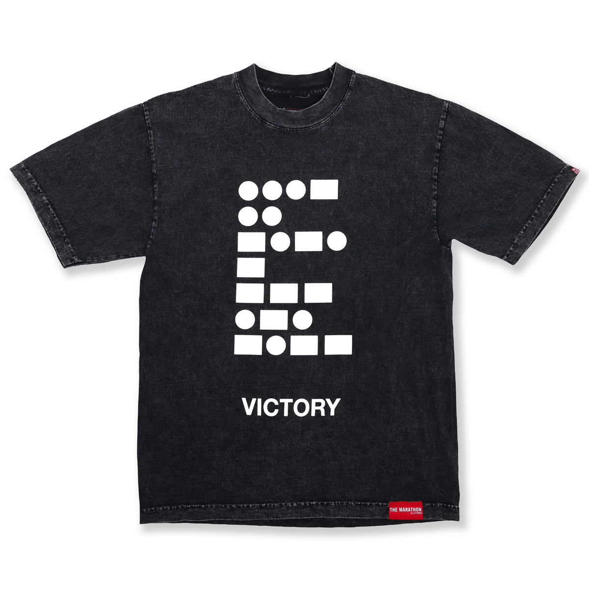 MACHATT Tシャツ Morse Code Victory T-Shirt - Carbon Washed Black – The Marathon