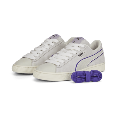 PUMA x LAUREN LONDON Suede Women's Sneakers - White/Purple