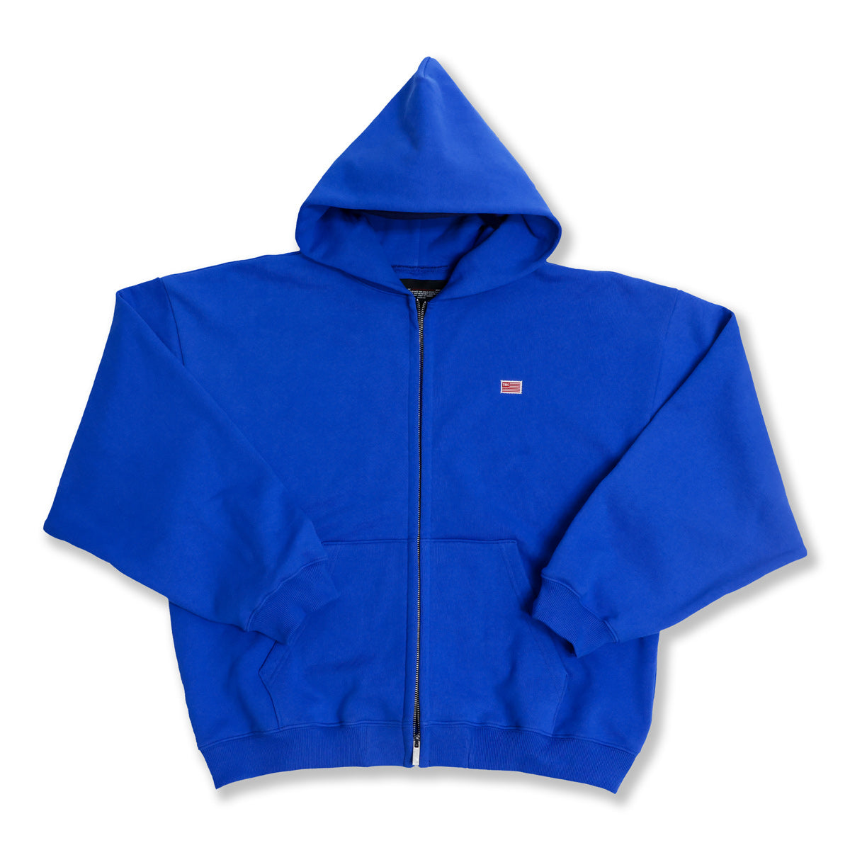 TMC Flag Zip-Up Hoodie - Royal – The Marathon Clothing