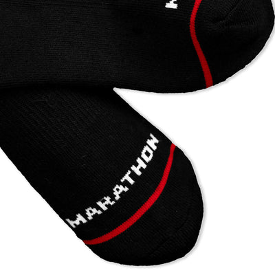 The Marathon Clothing Socks - Black Marathon Wordmark Detail