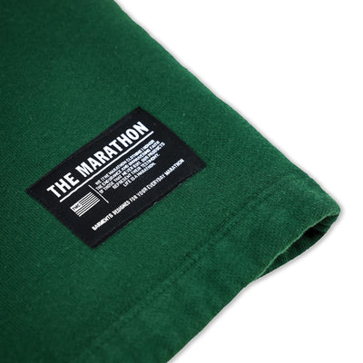 Marathon Trademark Sweat Shorts - Forest Green - Front Detail
