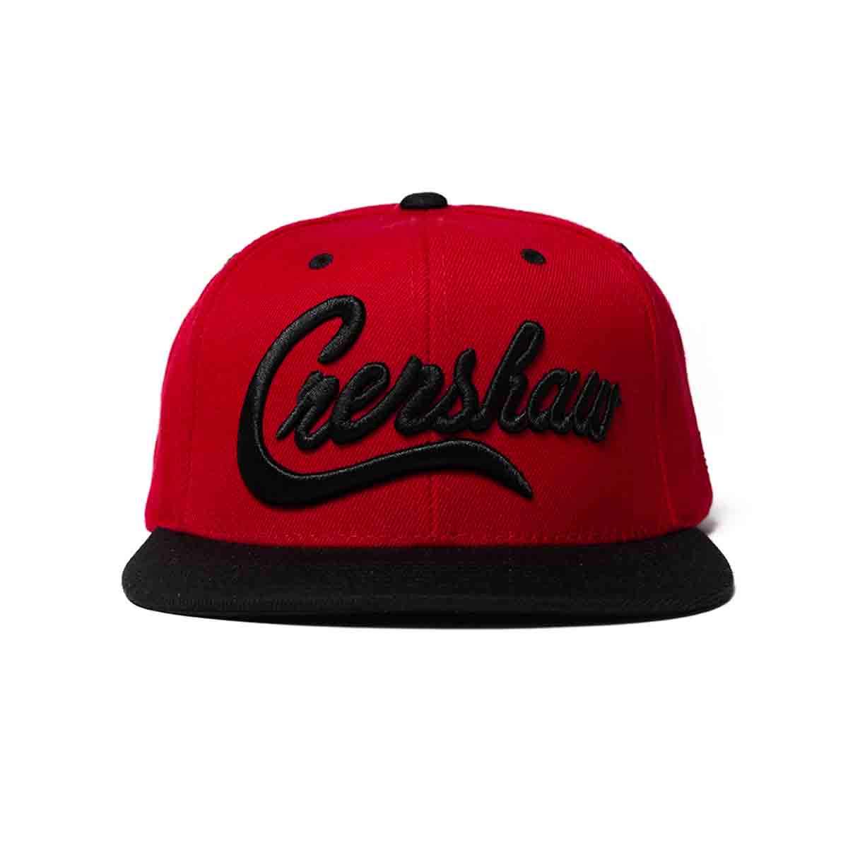 Red and black snapback hat 2025