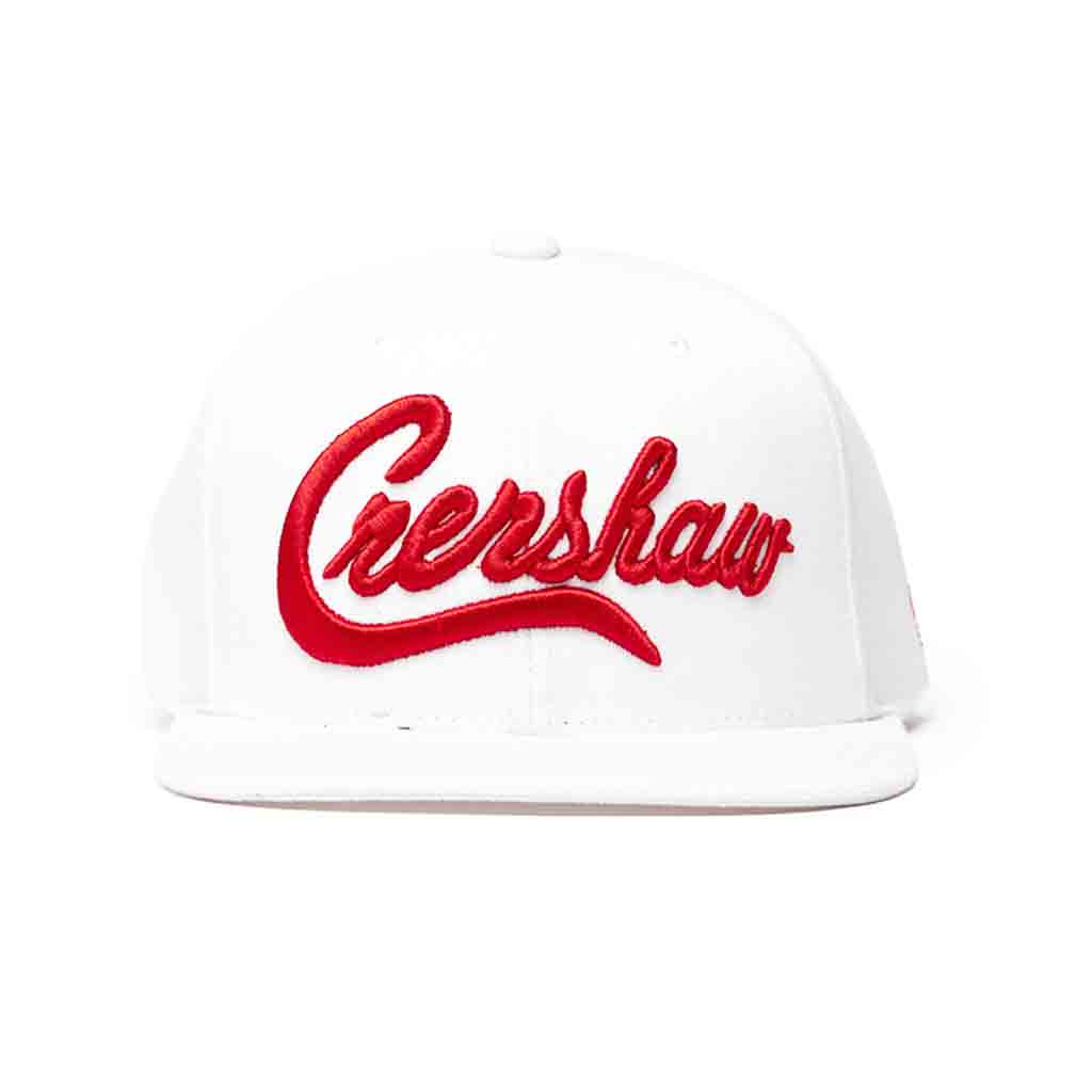 Crenshaw Limited Edition Snapback - White/Red – The Marathon Clothing