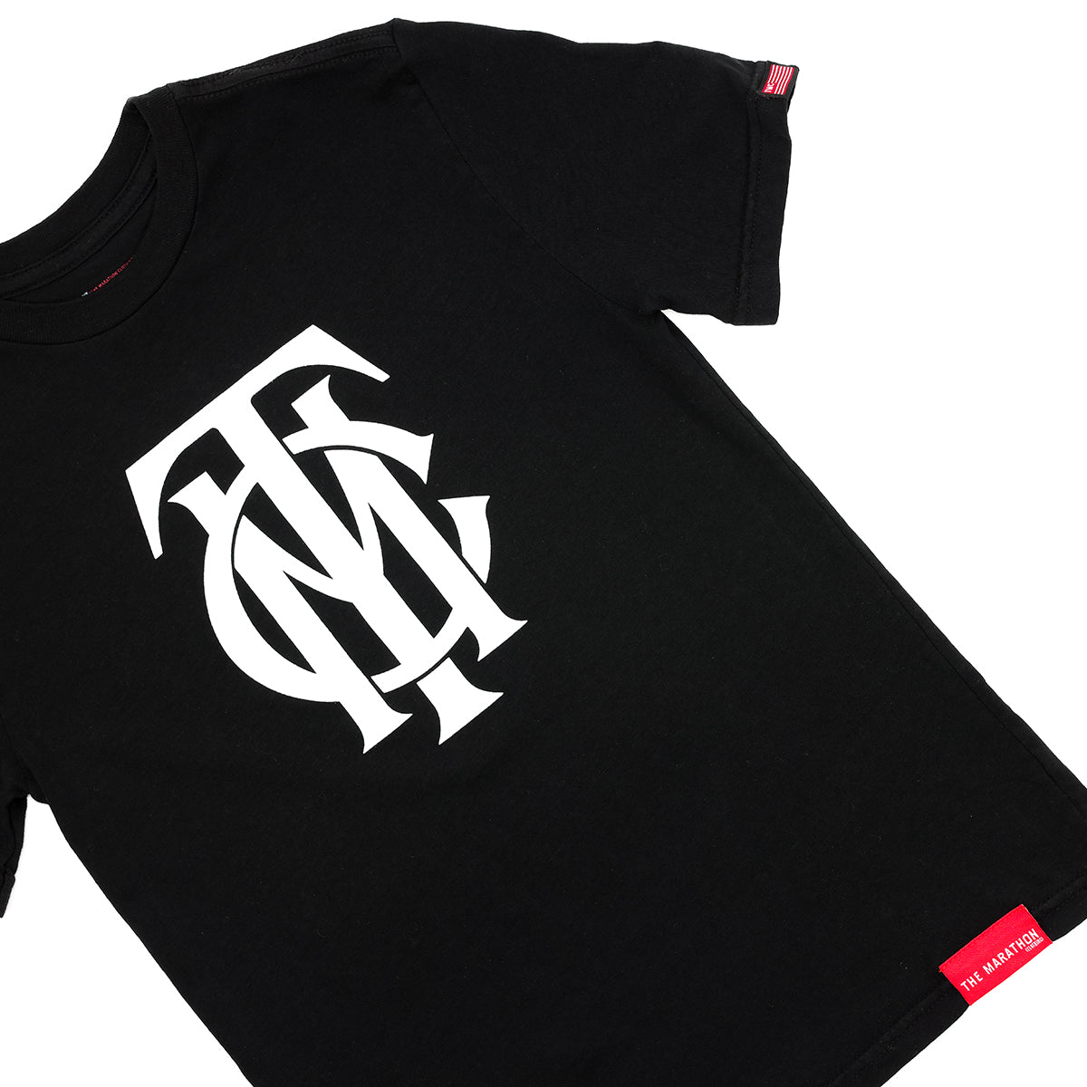 TMC Monogram Kid's T-Shirt - Black/White - Detail