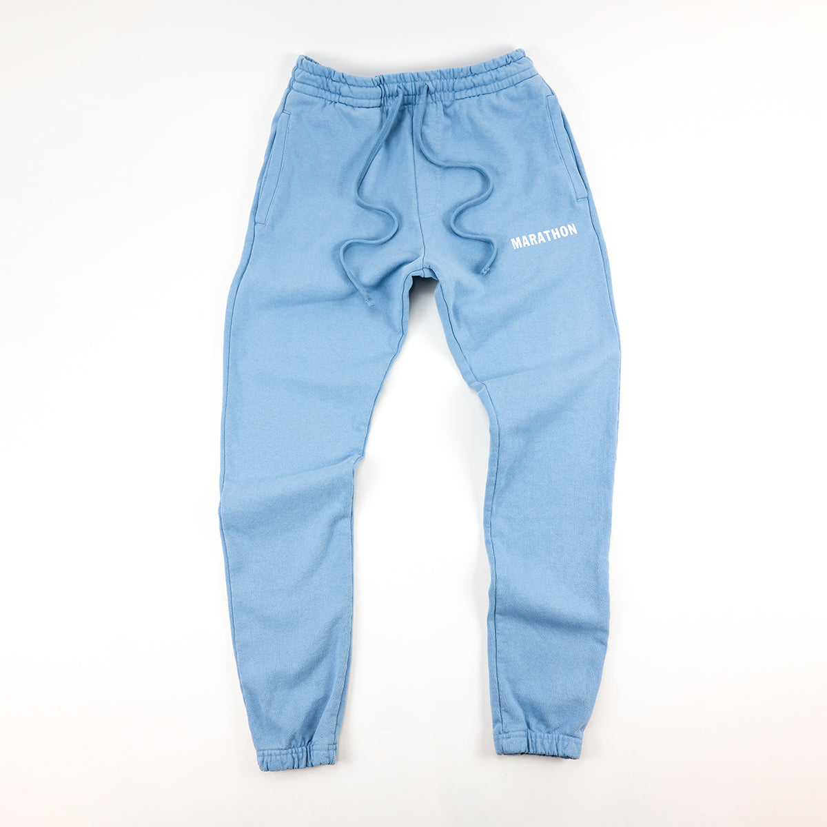 Marathon Leisure Sweatpants - Light Blue/White – The Marathon Clothing