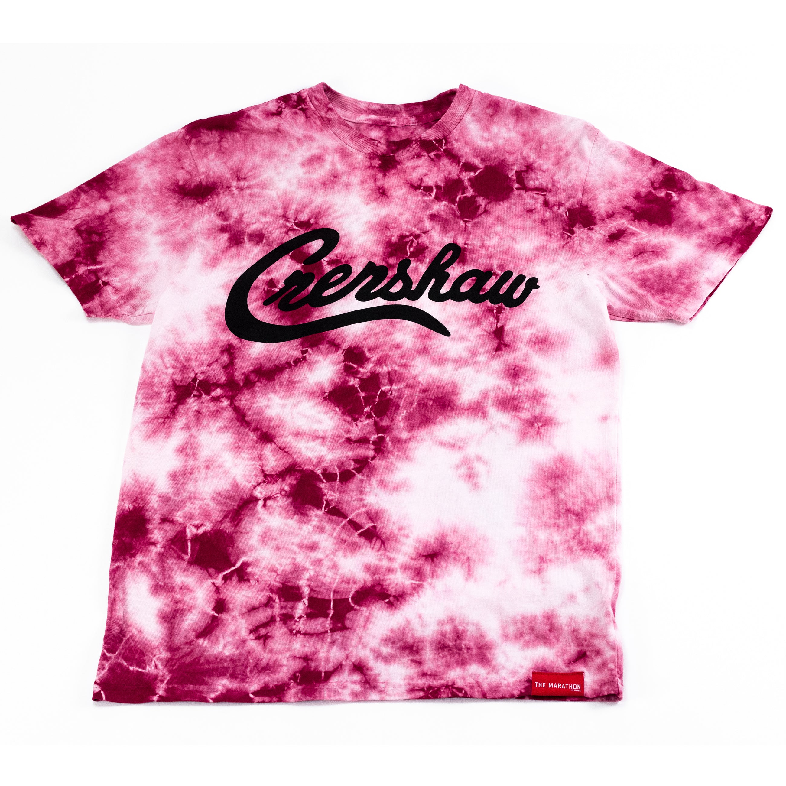 Crenshaw Limited Edition T-shirt - White/Red Tie Dye – The Marathon Clothing