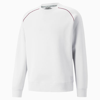 Puma x TMC Status Symbol Crewneck Sweatshirt - White/Burgundy - Front
