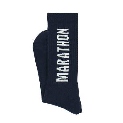 Marathon Socks - Navy/White-The Marathon Clothing