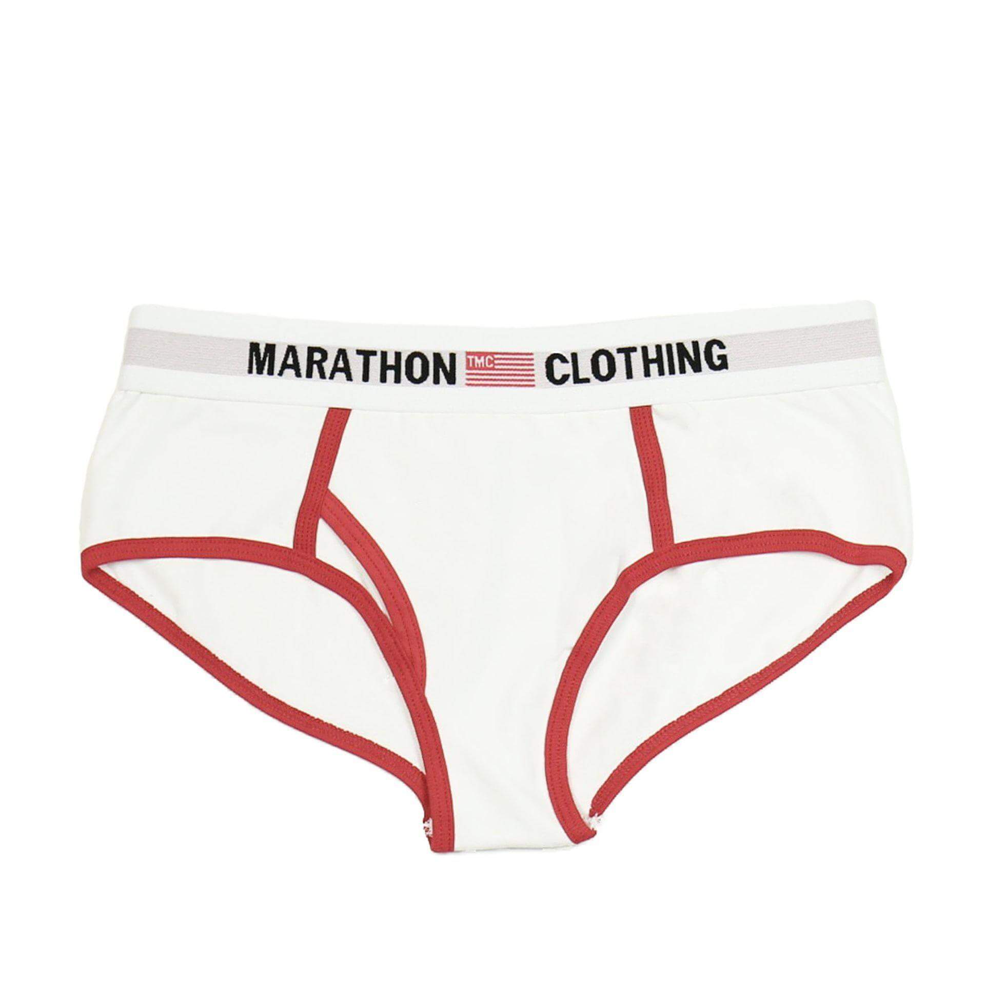 TMC Elastic Band Underwear - White/Red – The Marathon Clothing