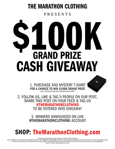 How to Enter The Marathon Clothing $100K Cash Giveaway.