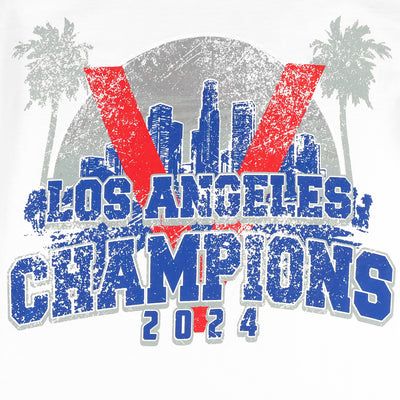 2024 Los Angeles Champions T-Shirt - White - Front Detail 1.