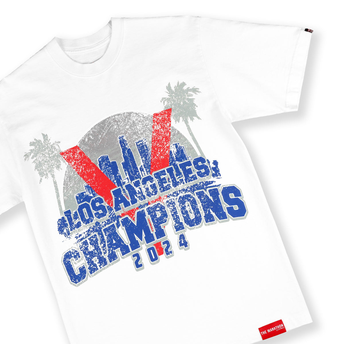 2024 Los Angeles Champions T-Shirt - White - Front Detail 2.