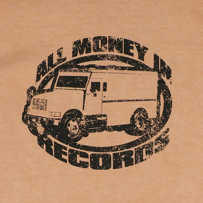 All Money Records Vintage T-Shirt - Rose Granite/Black - Graphic Detail