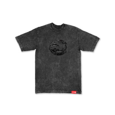 All Money Records Vintage T-Shirt - Washed Carbon Black/Black
