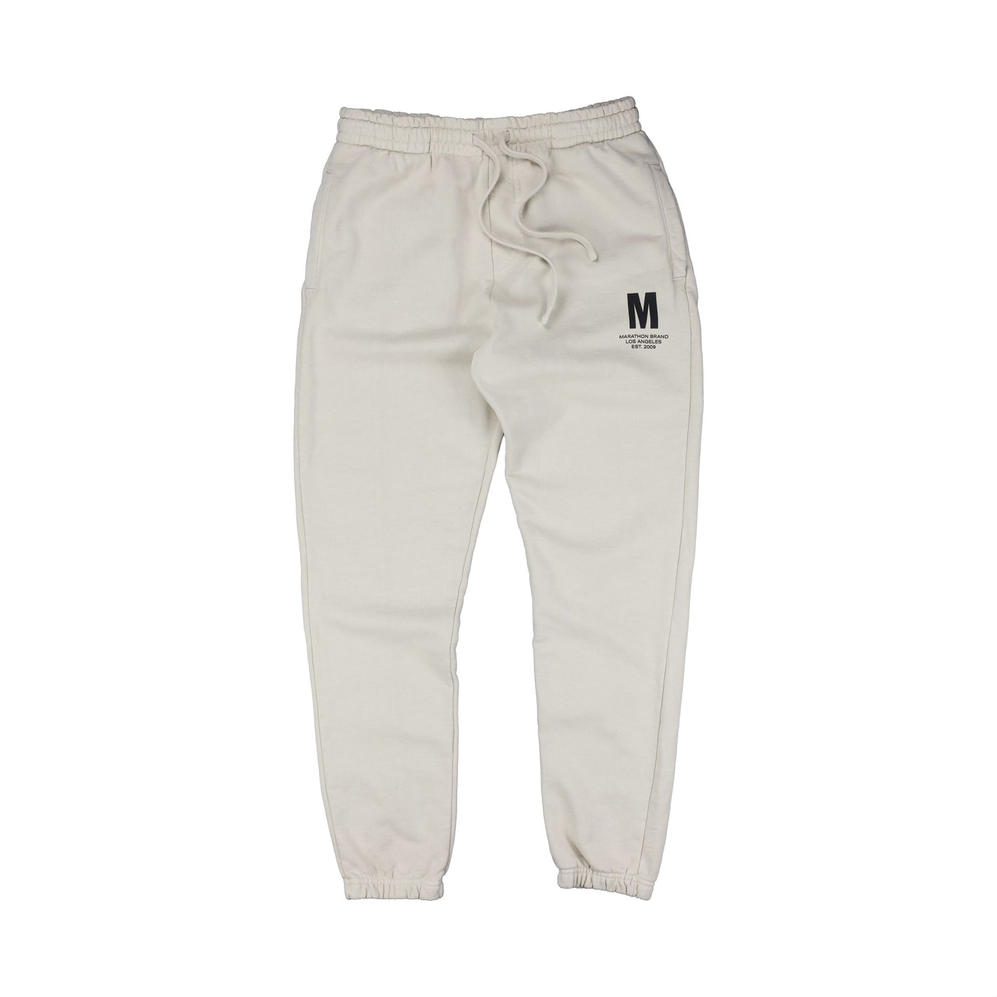 Big M Sweatpants - Bone/Black - Front