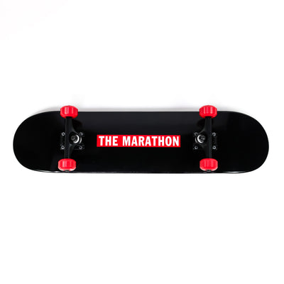Limited Edition Marathon Bar Skateboard - Black - Bottom
