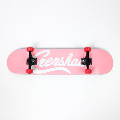 Limited Edition Crenshaw Skateboard - Light Pink/White - Bottom
