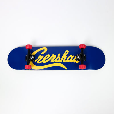 Limited Edition Crenshaw Skateboard - Royal/Gold - Bottom