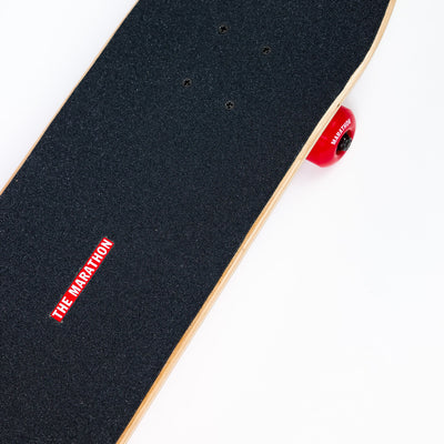 Limited Edition Marathon Bar Skateboard - Black - Top Detail