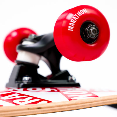 Limited Edition Marathon Bar Sticker Skateboard - Wheel Detail