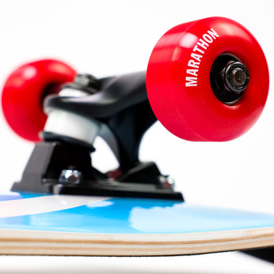 Limited Edition Crenshaw Skateboard - Light Blue/White - Wheel Detail 2