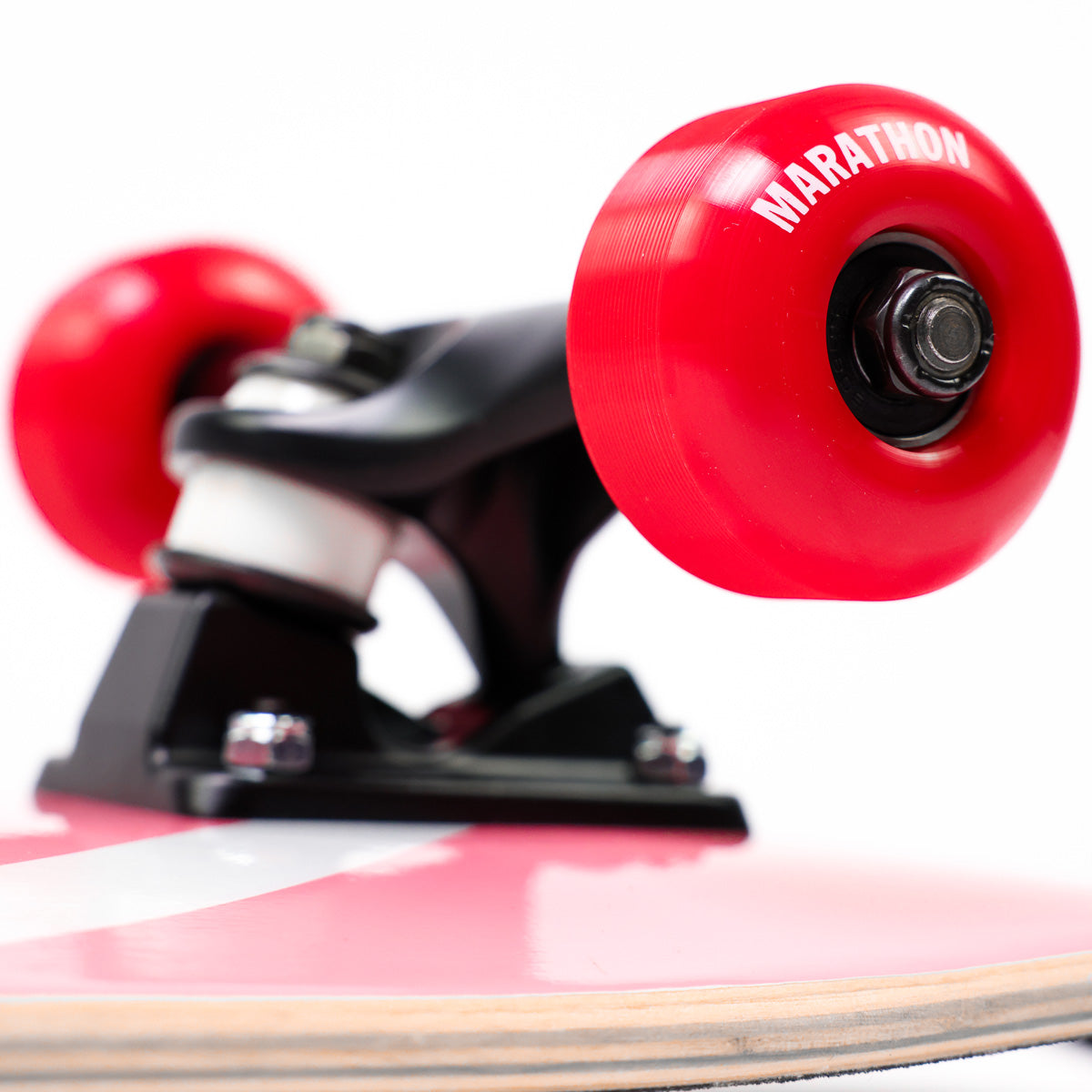 Limited Edition Crenshaw Skateboard - Light Pink/White - Wheel Detail