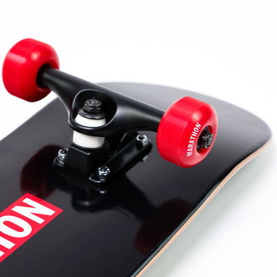 Limited Edition Marathon Bar Skateboard - Black - Wheel