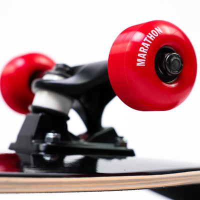 Limited Edition Marathon Bar Skateboard - Black - Wheel Detail