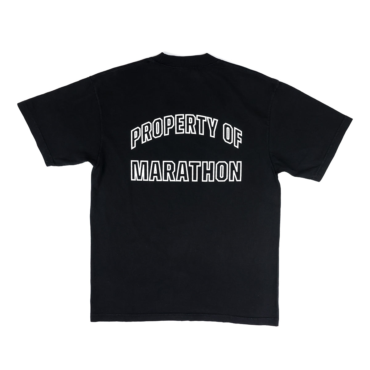 Property Of Marathon T-Shirt - Black - Back