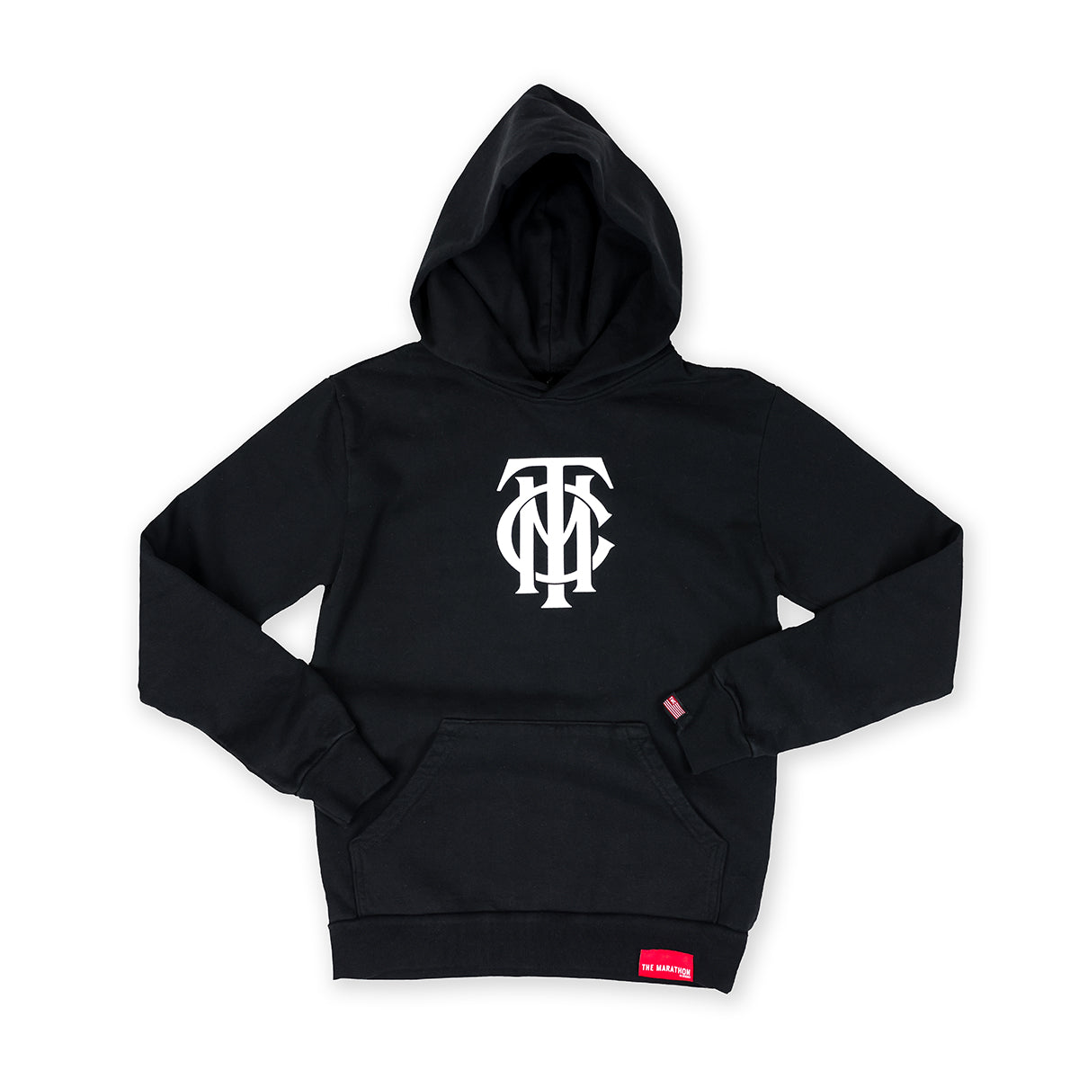 TMC Monogram Kid's Hoodie - Black/White - Front