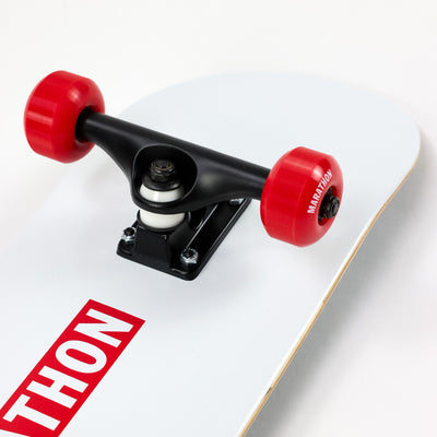 Limited Edition Marathon Bar Skateboard - White - Wheel