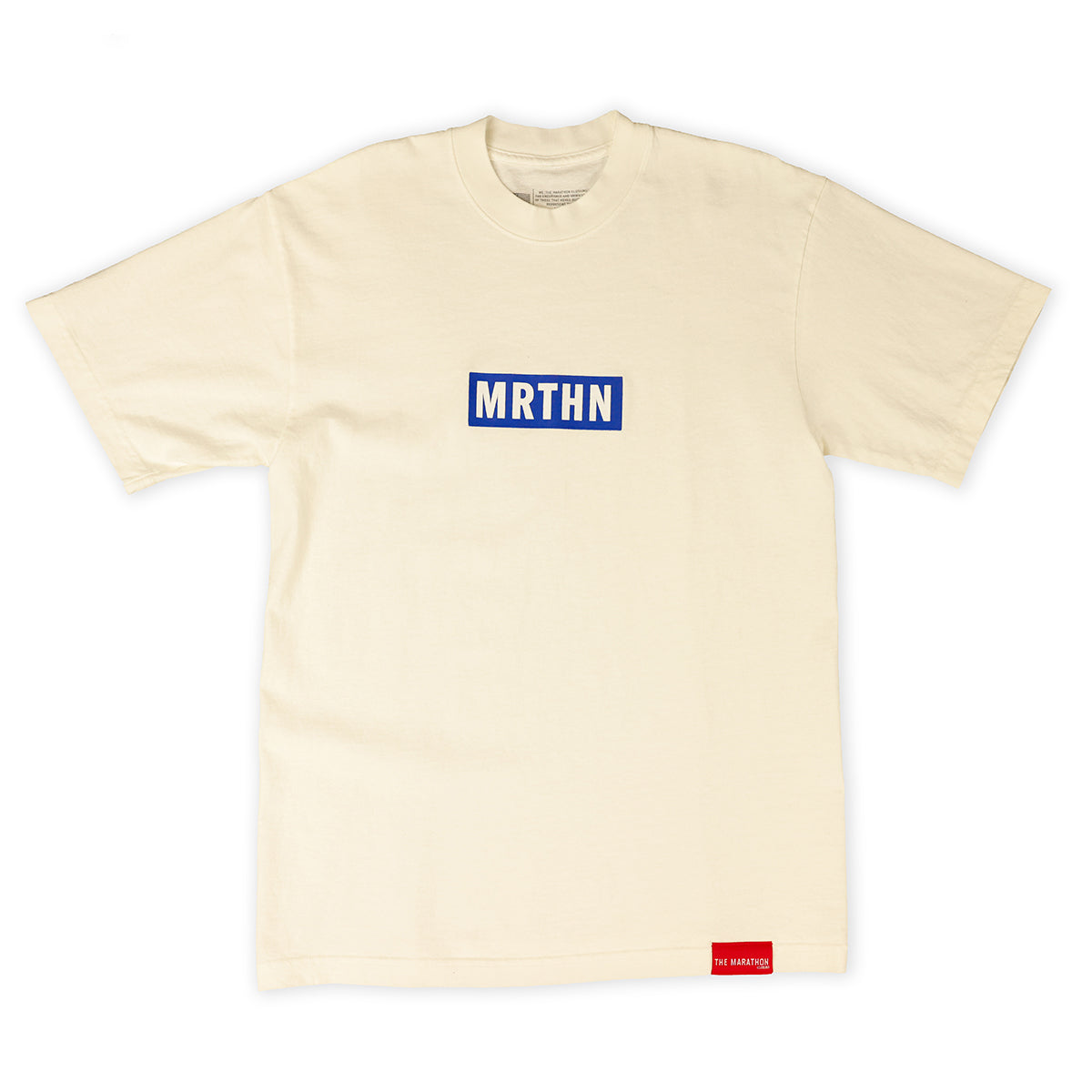 MRTHN T-shirt - Vintage White/Royal - Front