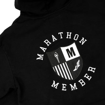 Marathon Members Hoodie - Black - Detail