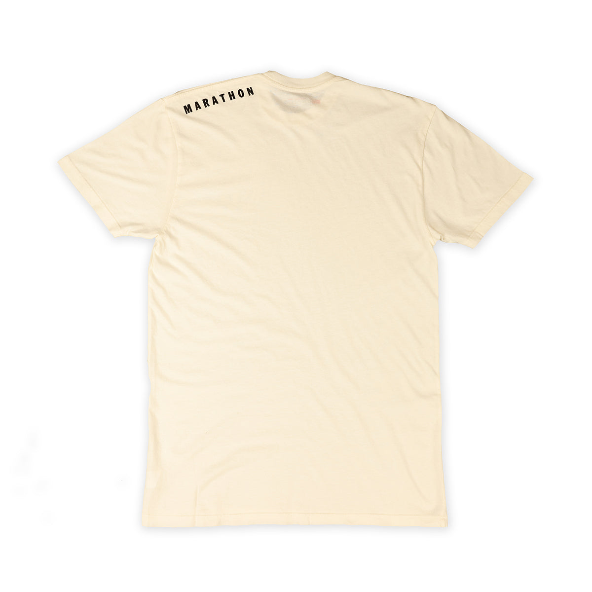 Marathon Ultra Fitted T-Shirt - Bone/Black - Back
