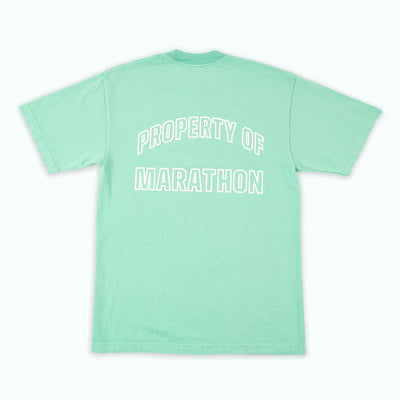 Property Of Marathon T-Shirt - Teal - Back