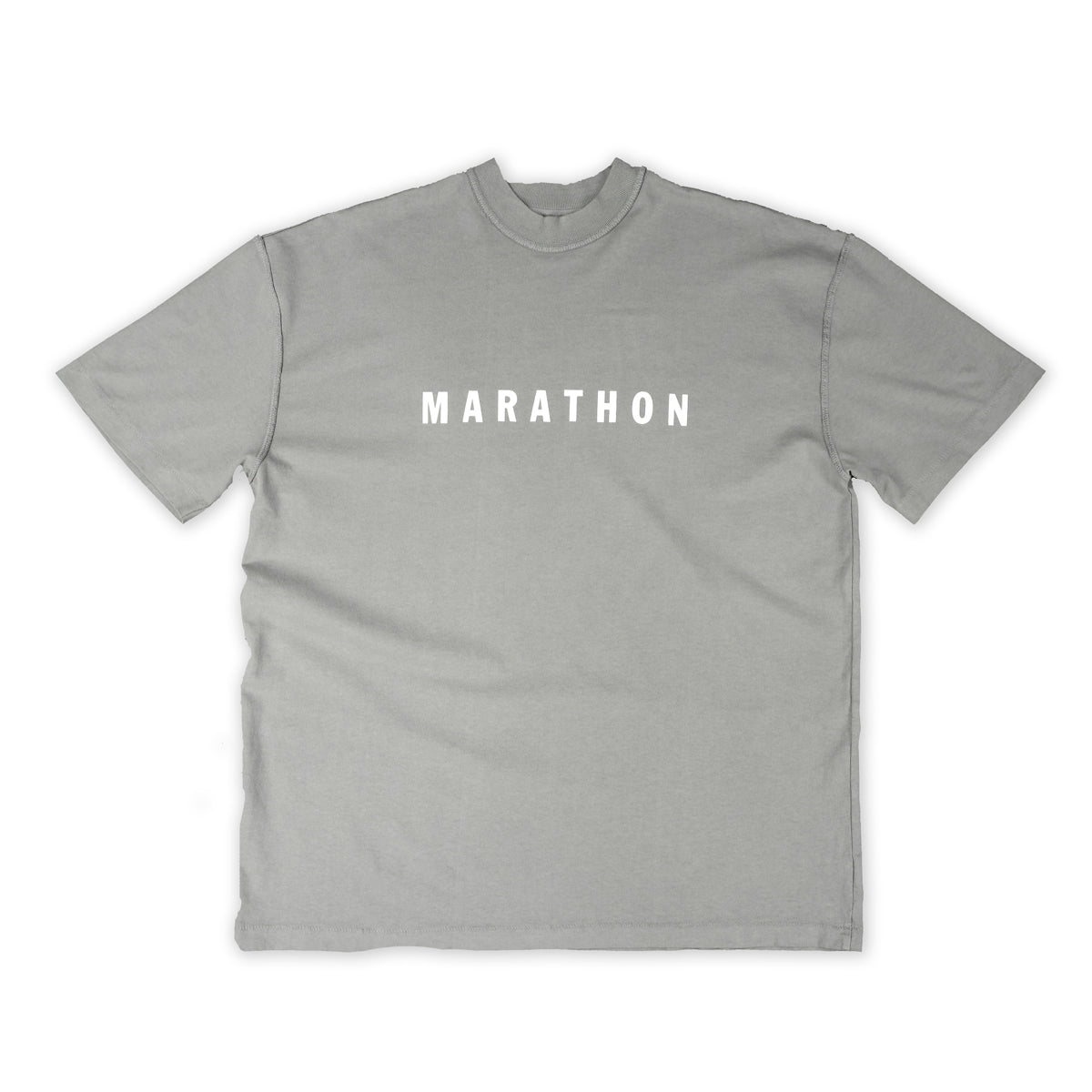 Marathon Ultra Oversized T-Shirt - Slate/White - Front