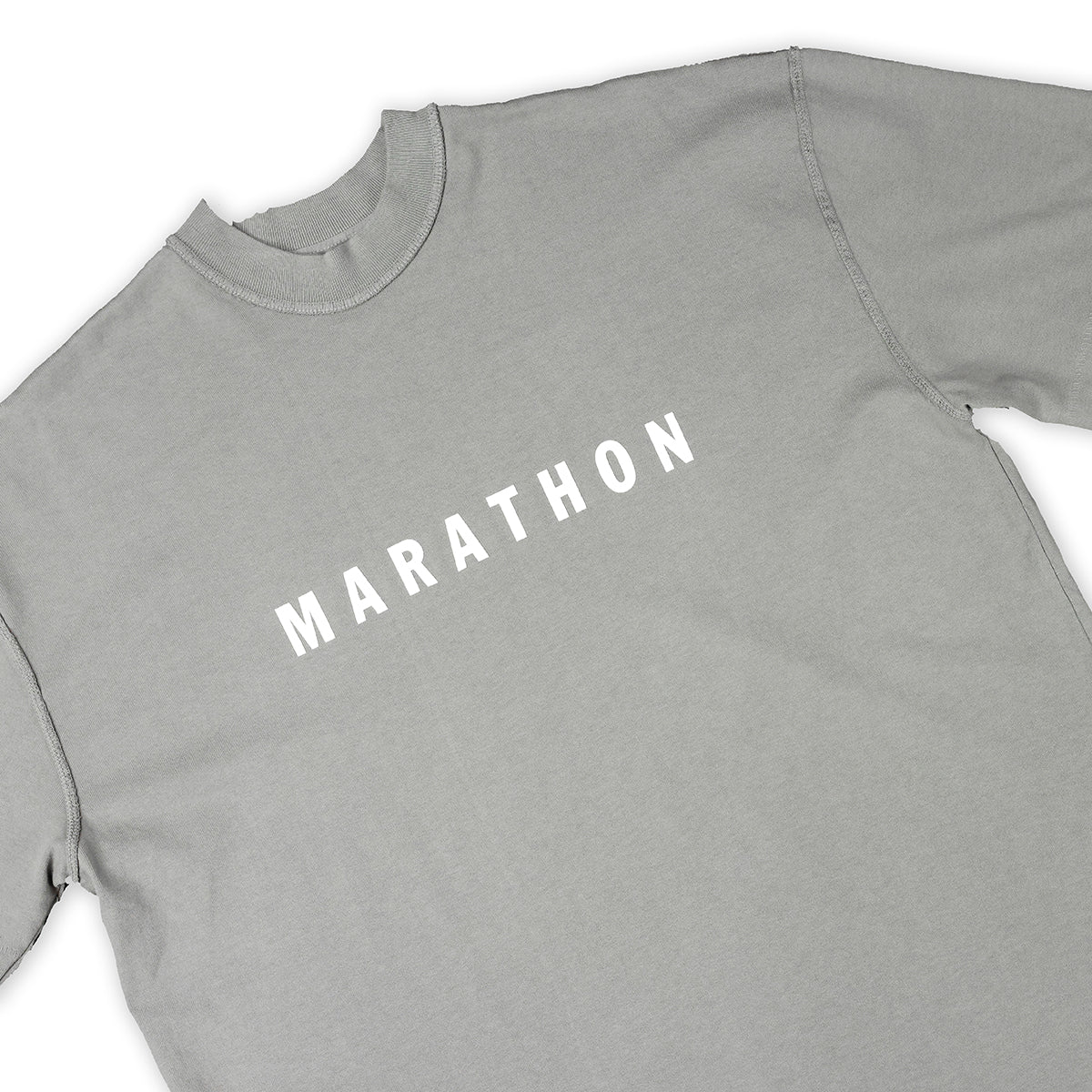 Marathon Ultra Oversized T-Shirt - Slate/White - Detail