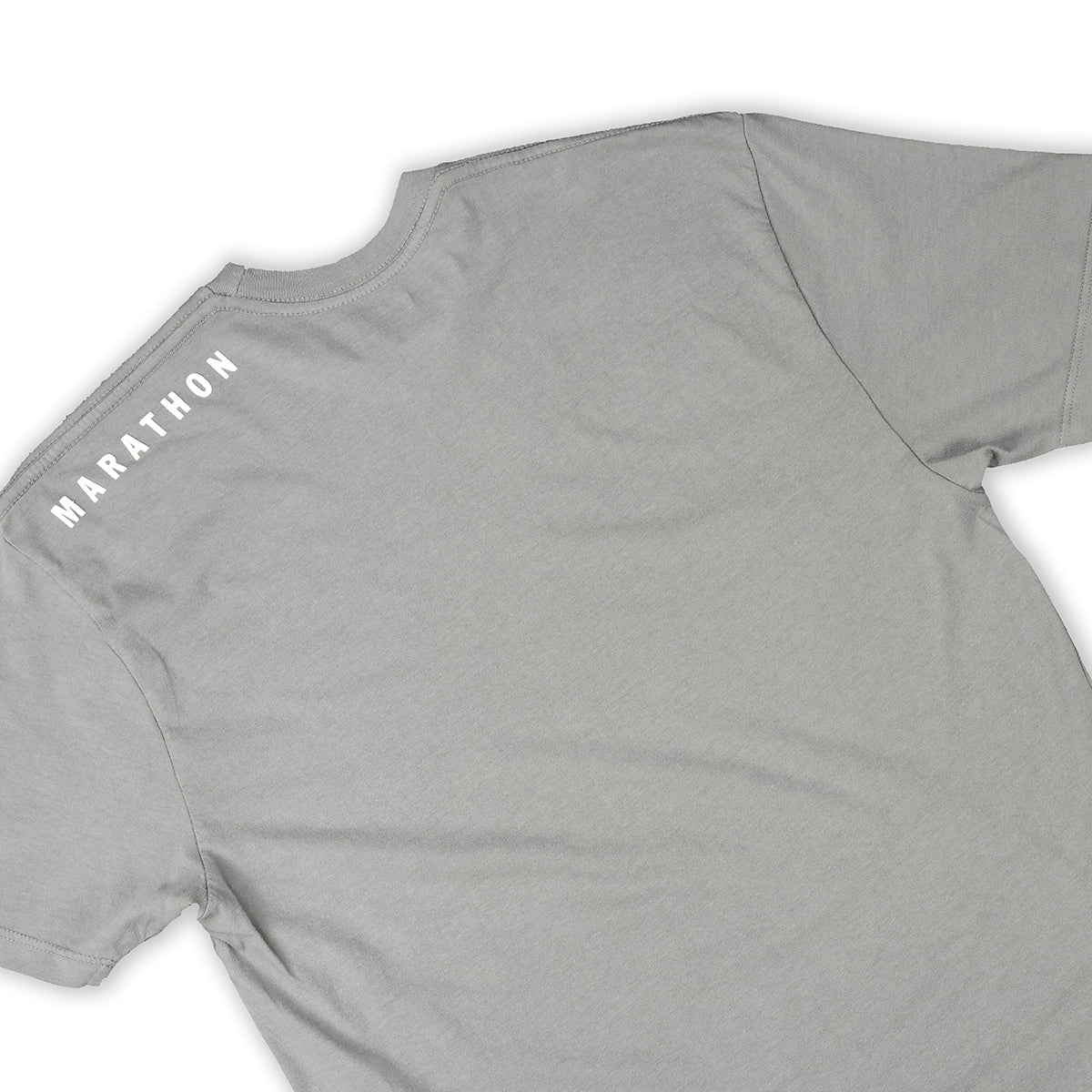 Marathon Ultra Fitted T-Shirt - Slate/White - Back Detail