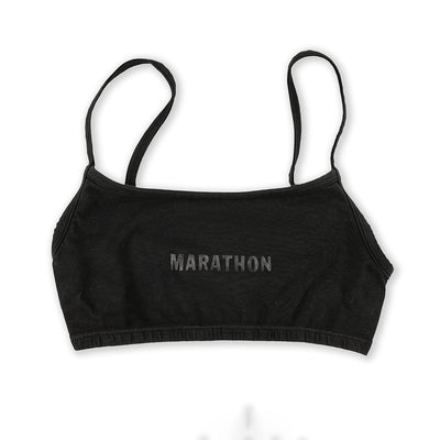 Women's Marathon Bralette - Black - Front