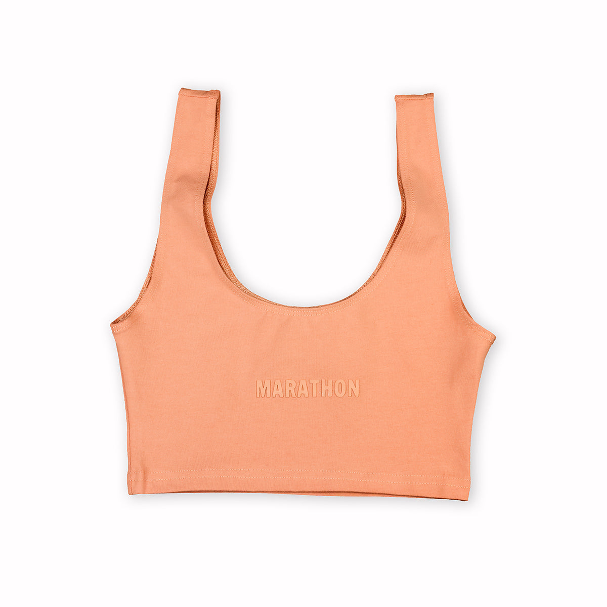 Women's Marathon Cropped Tank - Coral - Front