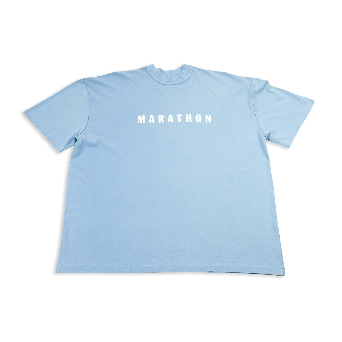 Marathon Ultra Oversized T-Shirt - Light Blue/White - Front