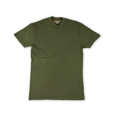 Marathon Ultra Fitted T-Shirt - Olive/White - Front