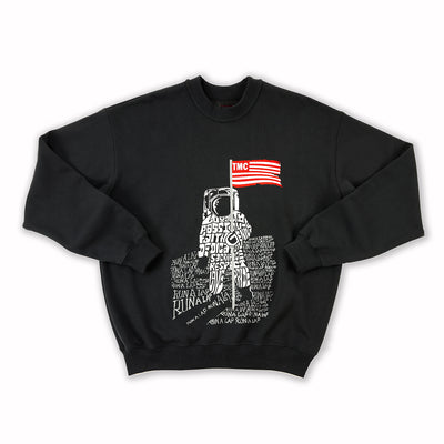 TMC Moon Man Crewneck - Black - Front