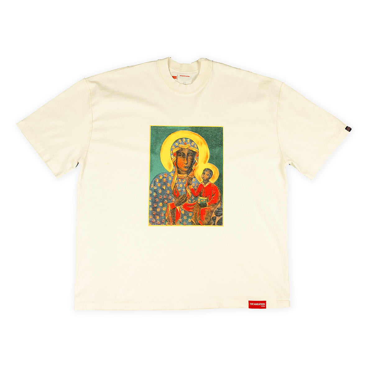 Black Madonna T-Shirt - White - Front